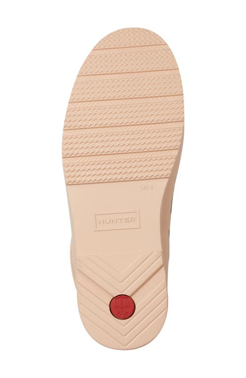 Hunter Play Short Faux Shearling Lined Waterproof Rain Boot In Neutral