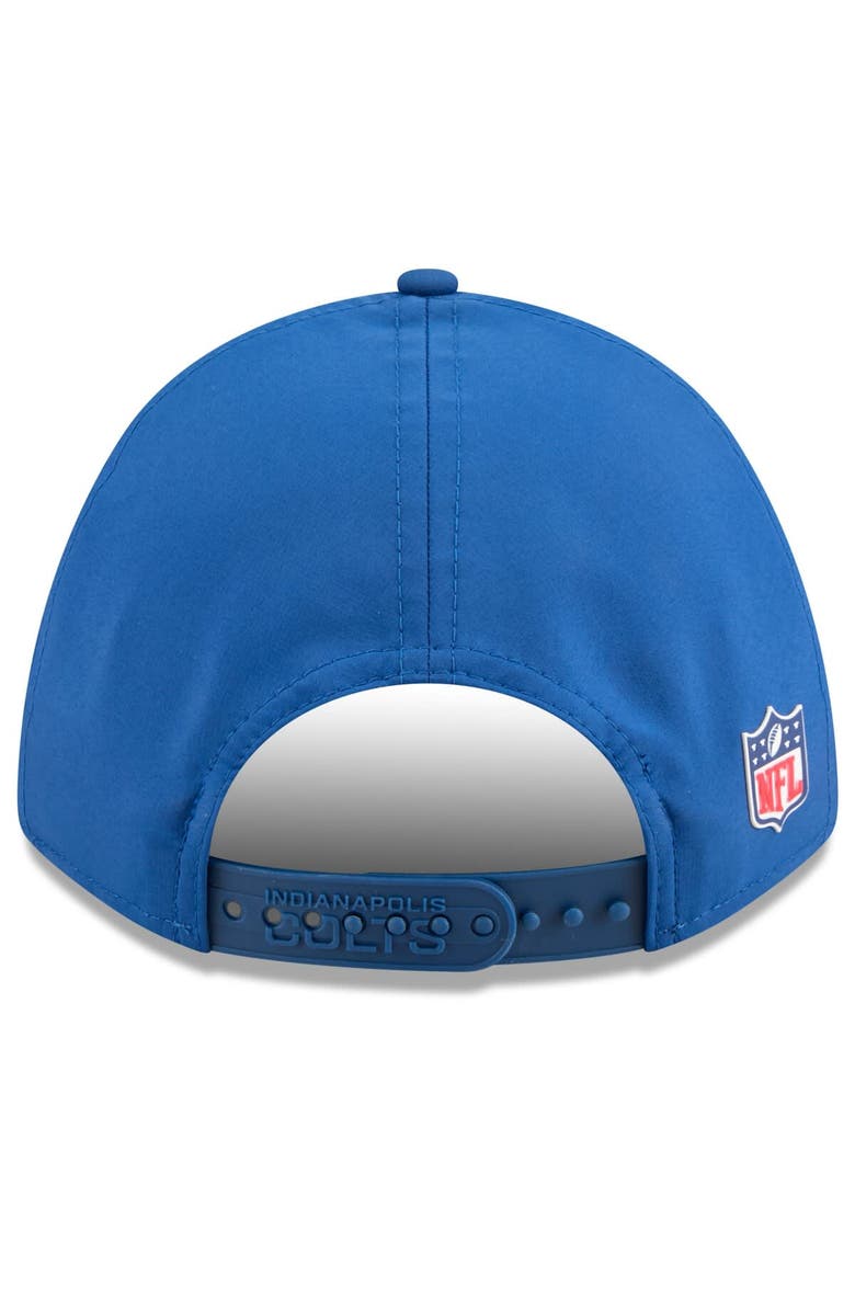 New Era Men's New Era Royal Indianapolis Colts 2025 Sideline  M-Crown 9FORTY Adjustable Hat, Alternate, color, Royal