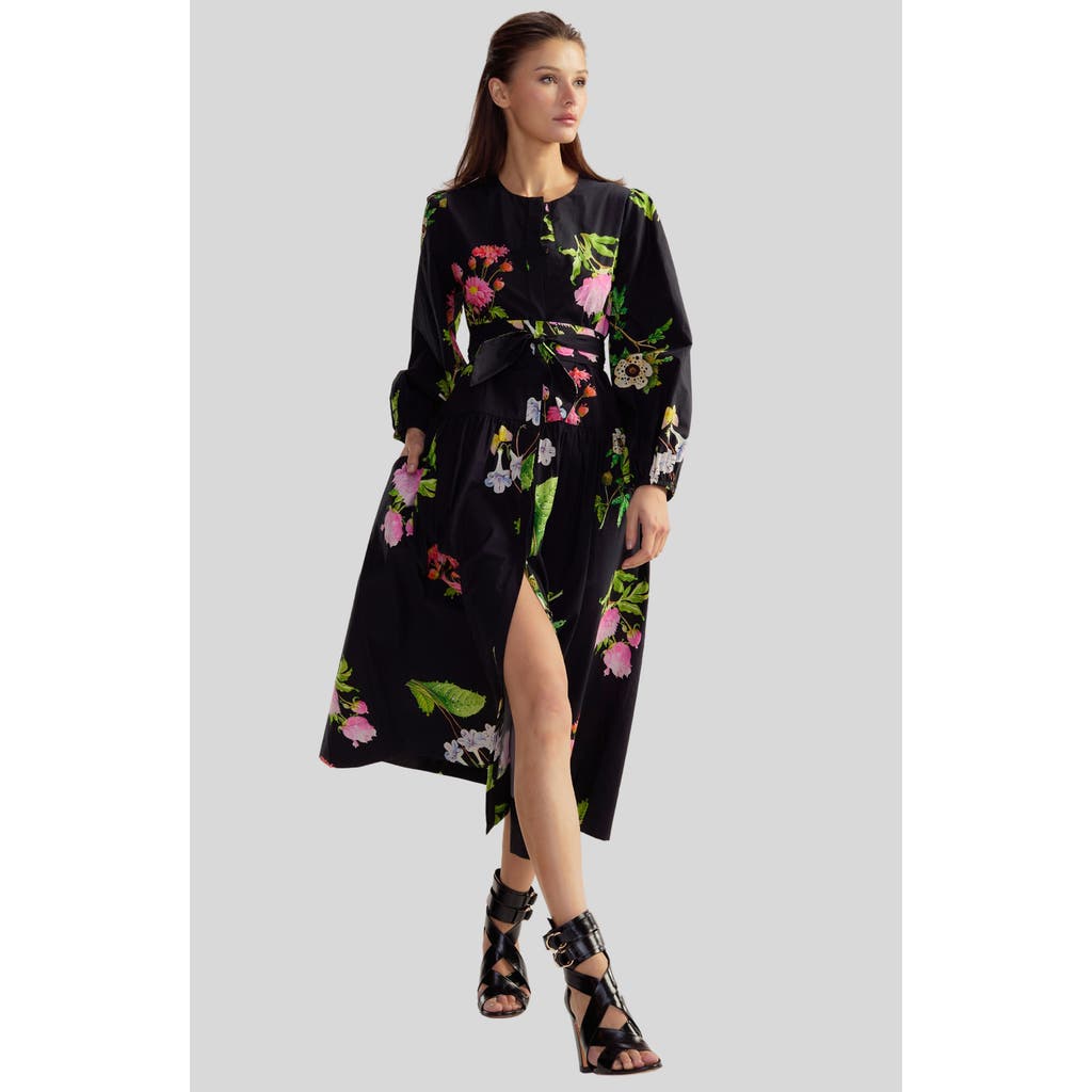 CYNTHIA ROWLEY CYNTHIA ROWLEY COTTON SATEEN SHIRT DRESS