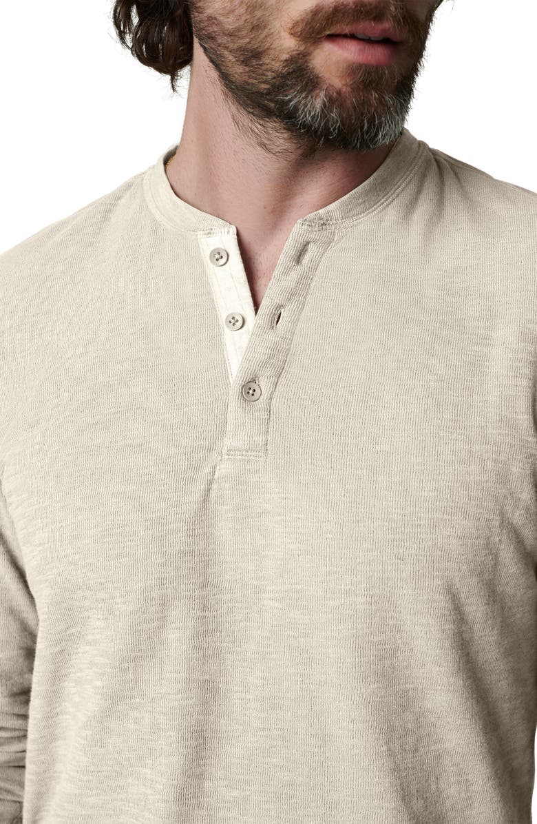 Joe's Double Face Thermal Henley Shirt, Alternate, color, Chalk