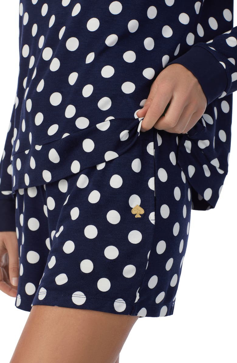 Kate Spade New York print short pajamas, Alternate, color, 