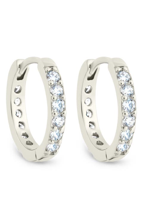 Zadie CZ Everyday Hoop Earrings