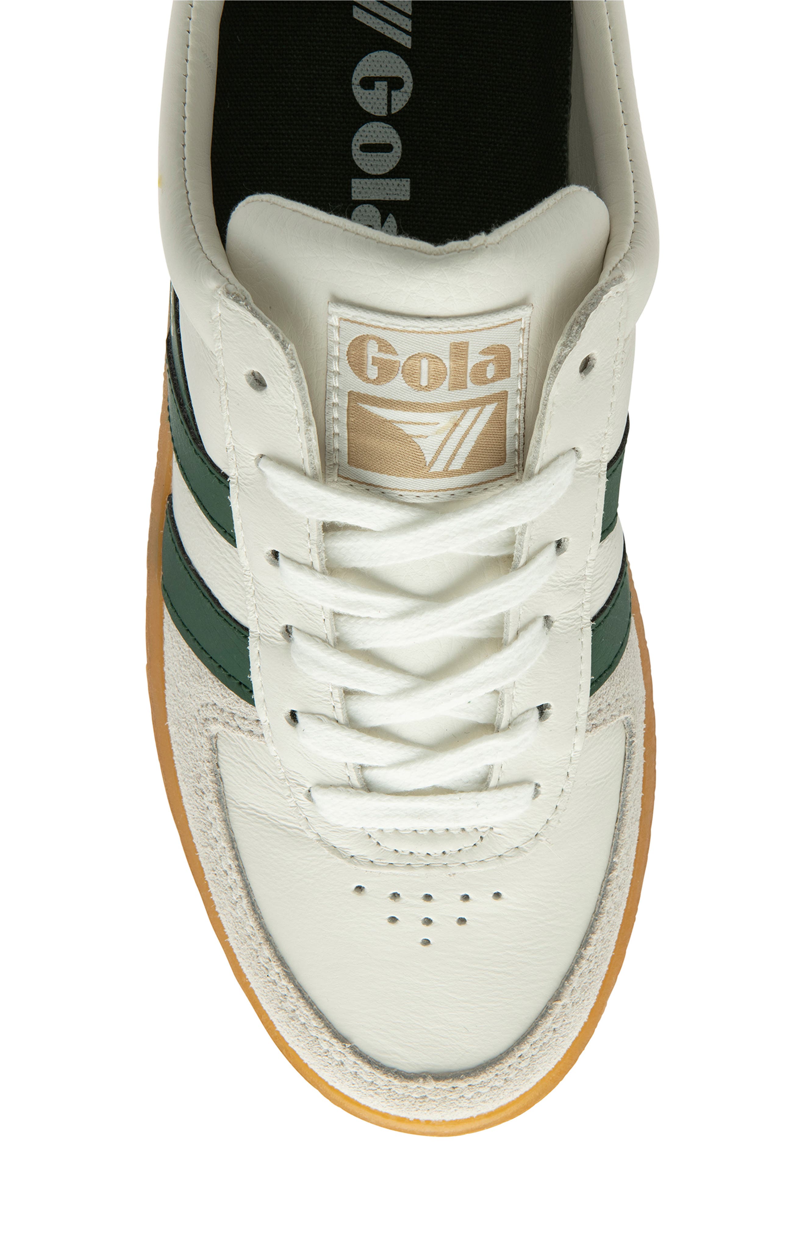Gola Grandslam Elite Sneaker, Alternate, color, White/ Evergreen/ Fuchsia/ Gum