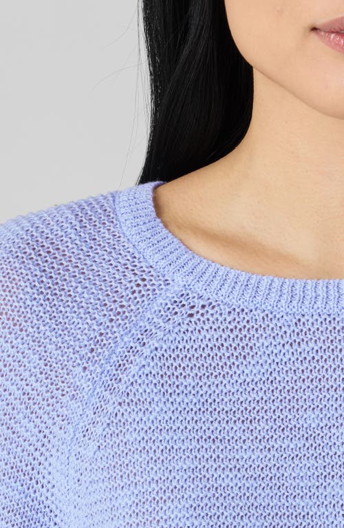 Eileen Fisher Open-knit Jumper In Bellflower