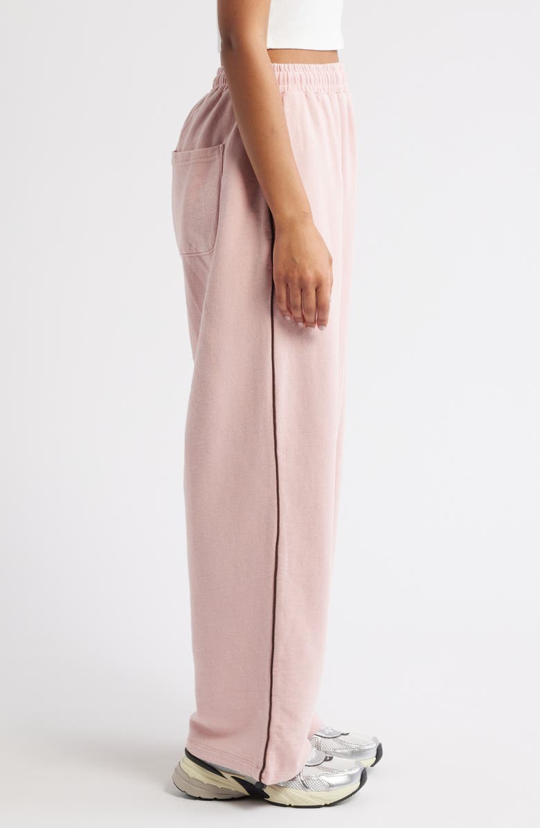 Iets Frans Harri Cotton Wide Leg Sweatpants, Alternate, color, Ballet Pink
