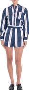 English Factory Stripe Long Sleeve Cotton Romper