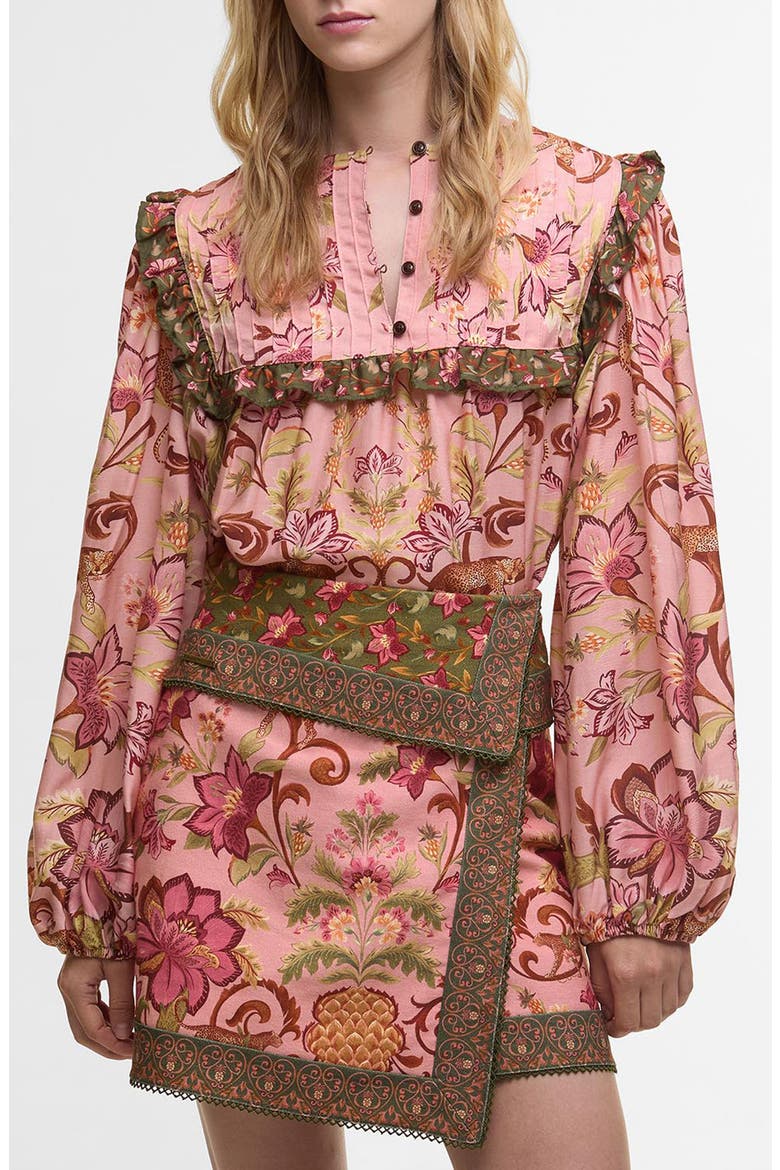 Cami Long Sleeve Blouse, Main, color, TROPICAL PRINT
