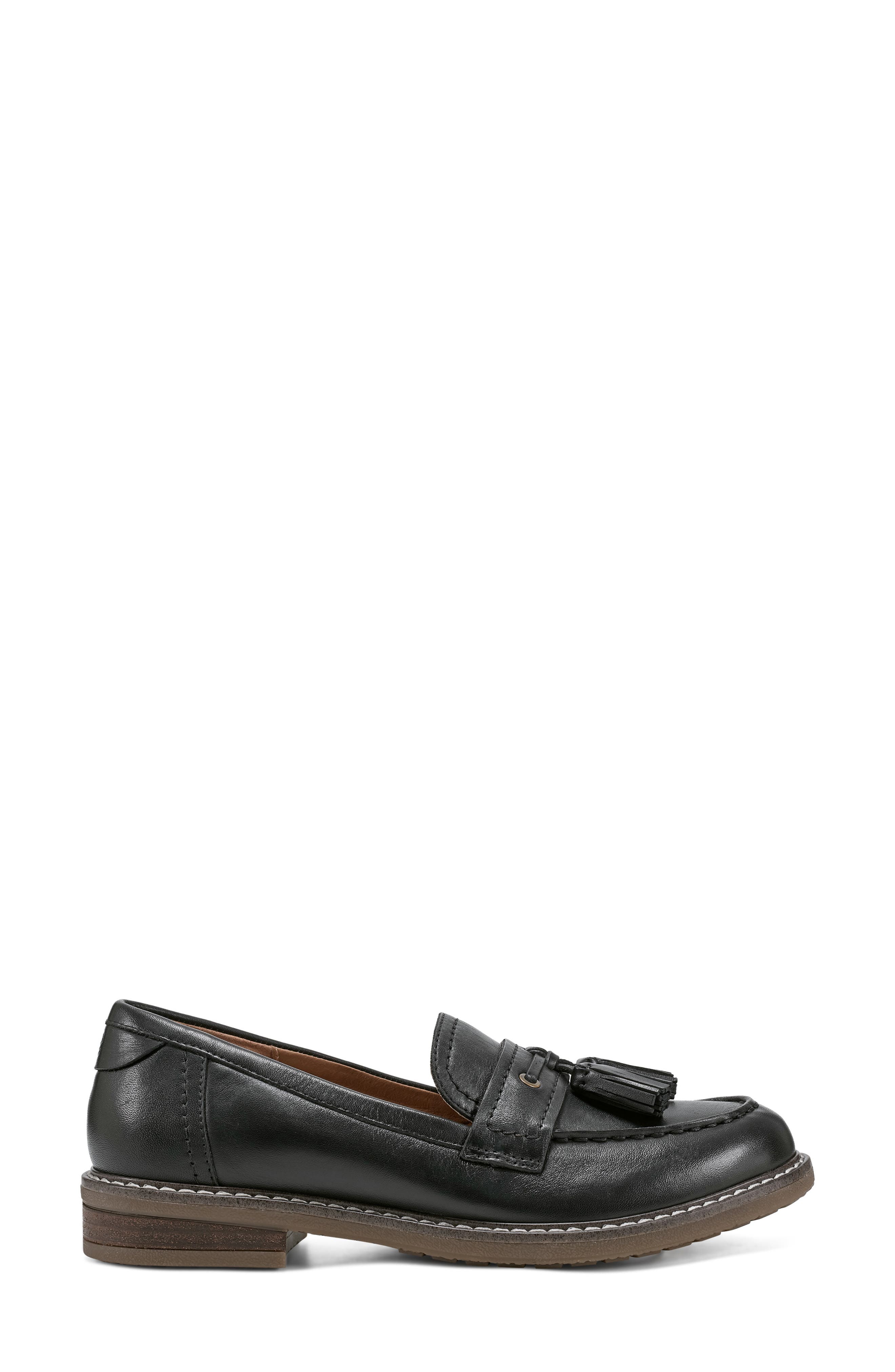 Easy Spirit Janelle Tassel Loafer, Alternate, color, Black
