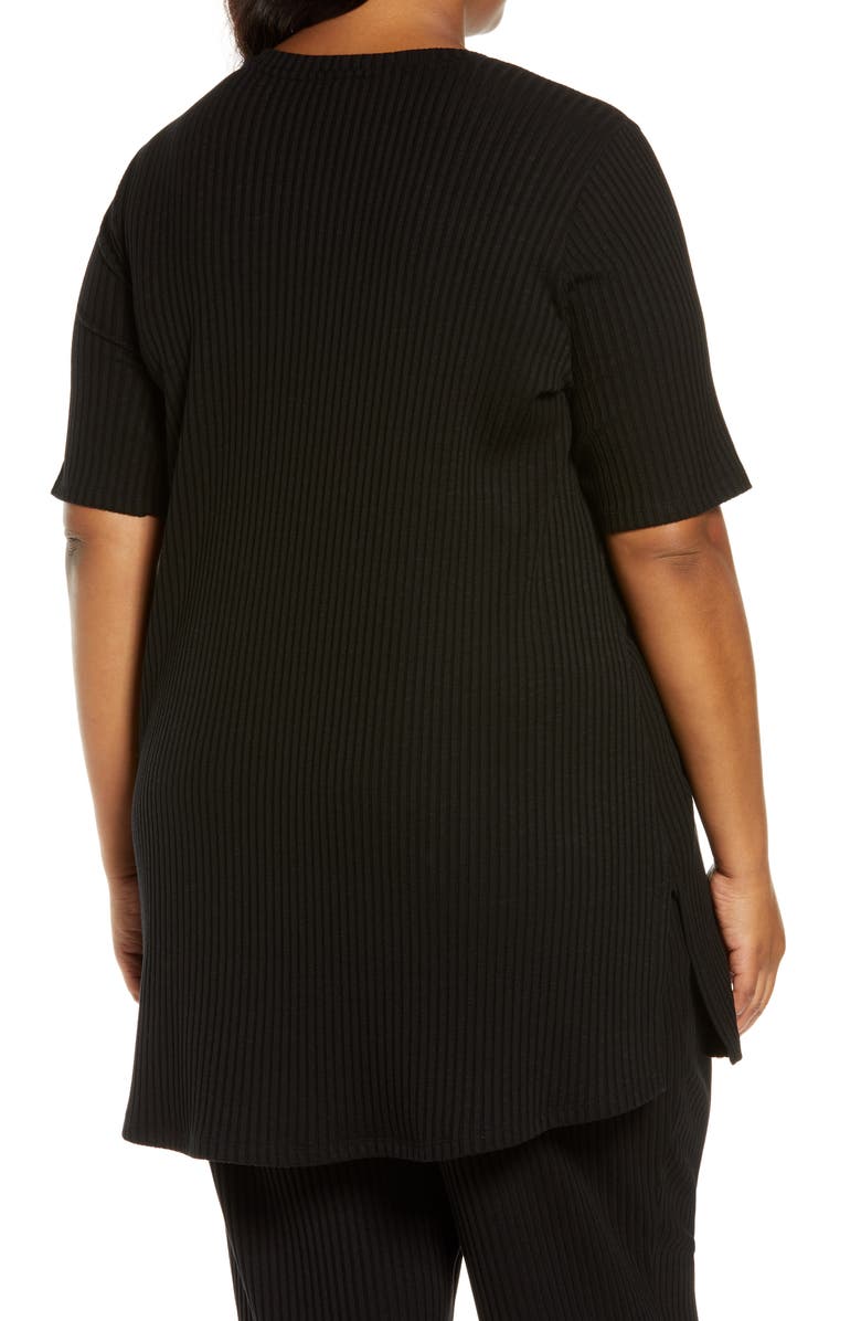 Eileen Fisher Ribbed Knit Tunic, Alternate, color, 