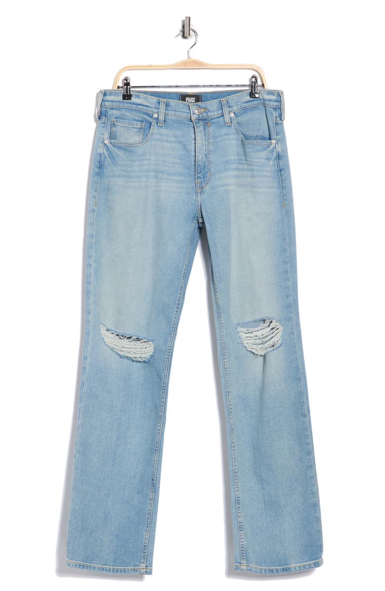 PAIGE Doheny Distressed Straight Leg Jeans, Main, color, Rampart Destructed