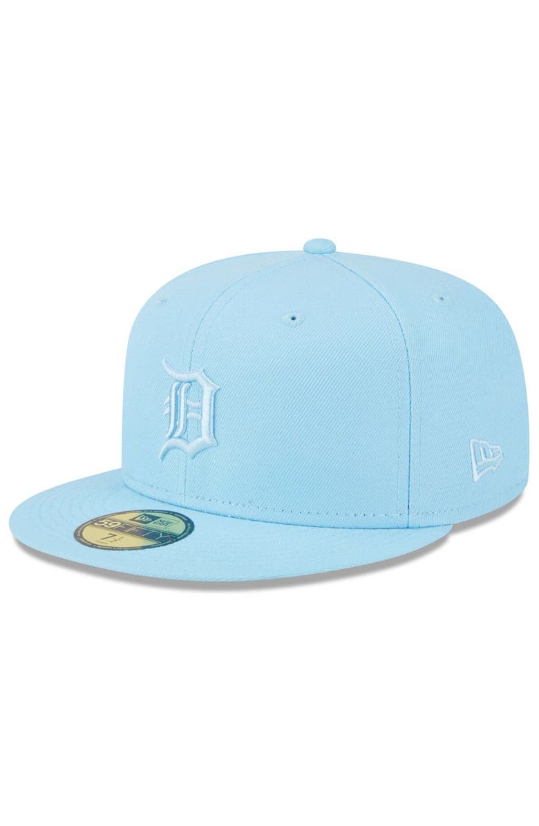New Era Men's New Era Light Blue Detroit Tigers 2023 Spring Color Basic 59FIFTY Fitted Hat, Alternate, color, 