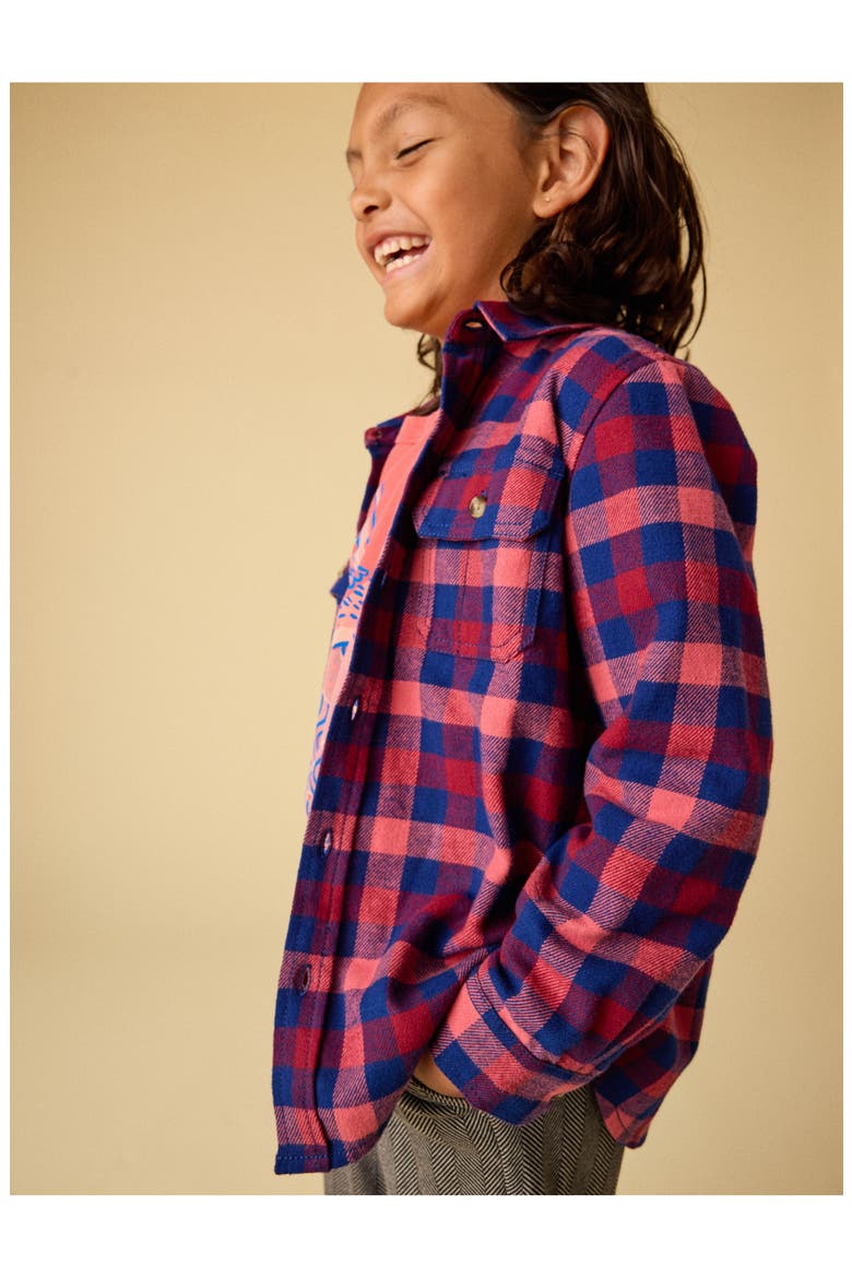 Flannel Button Up Shirt, Alternate, color, Daegu Plaid