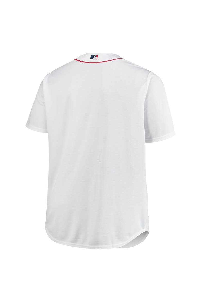 Men's White Boston Red Sox Big & Tall Home Replica Team Jersey, Alternate, color, White