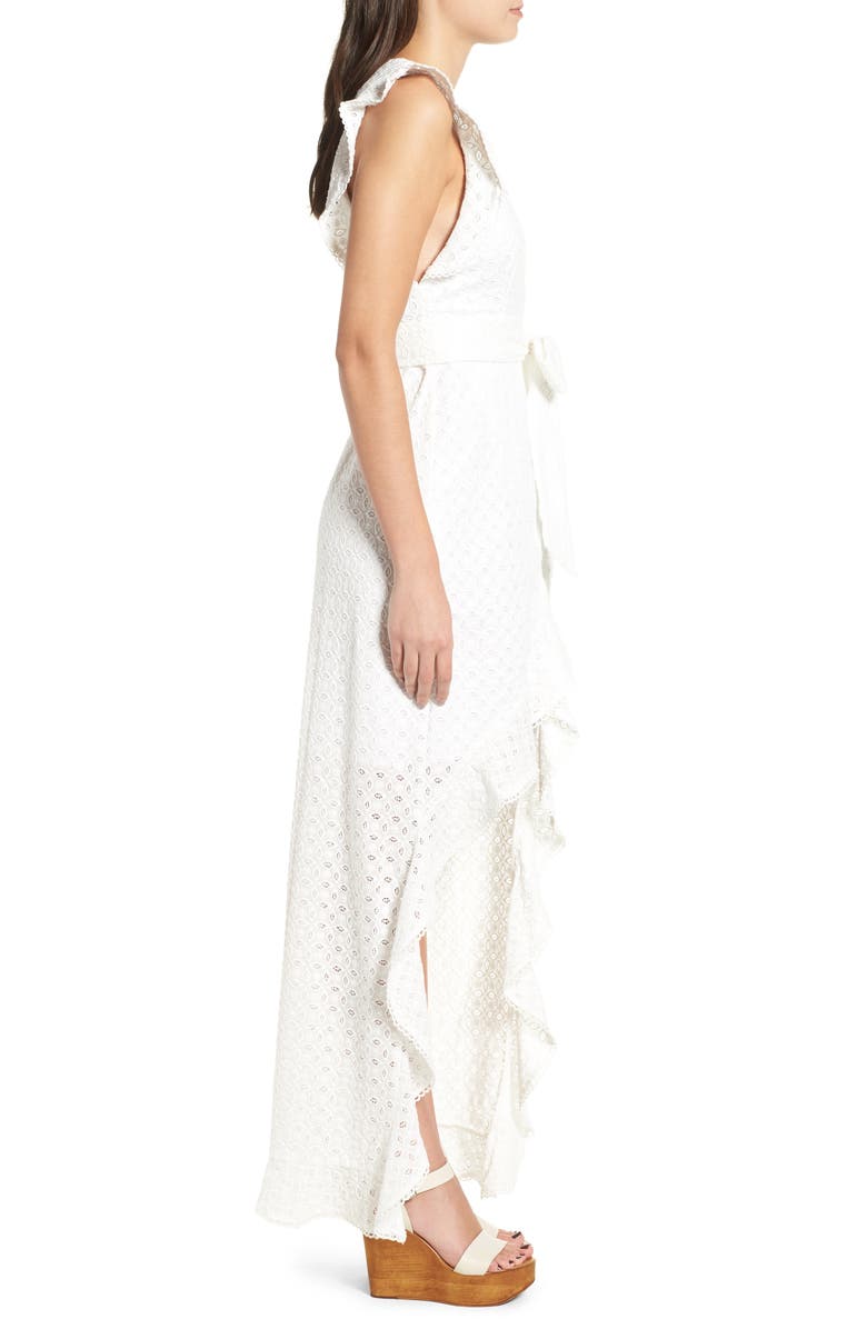 AFRM Andrea Ruffle Wrap Dress, Alternate, color,