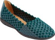 Comfortview The Bethany Stretch Woven Slip On Flat