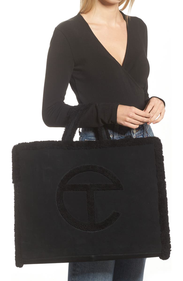 UGG<sup>®</sup> x TELFAR Gender Inclusive Large Genuine Shearling Shopper, Alternate, color,