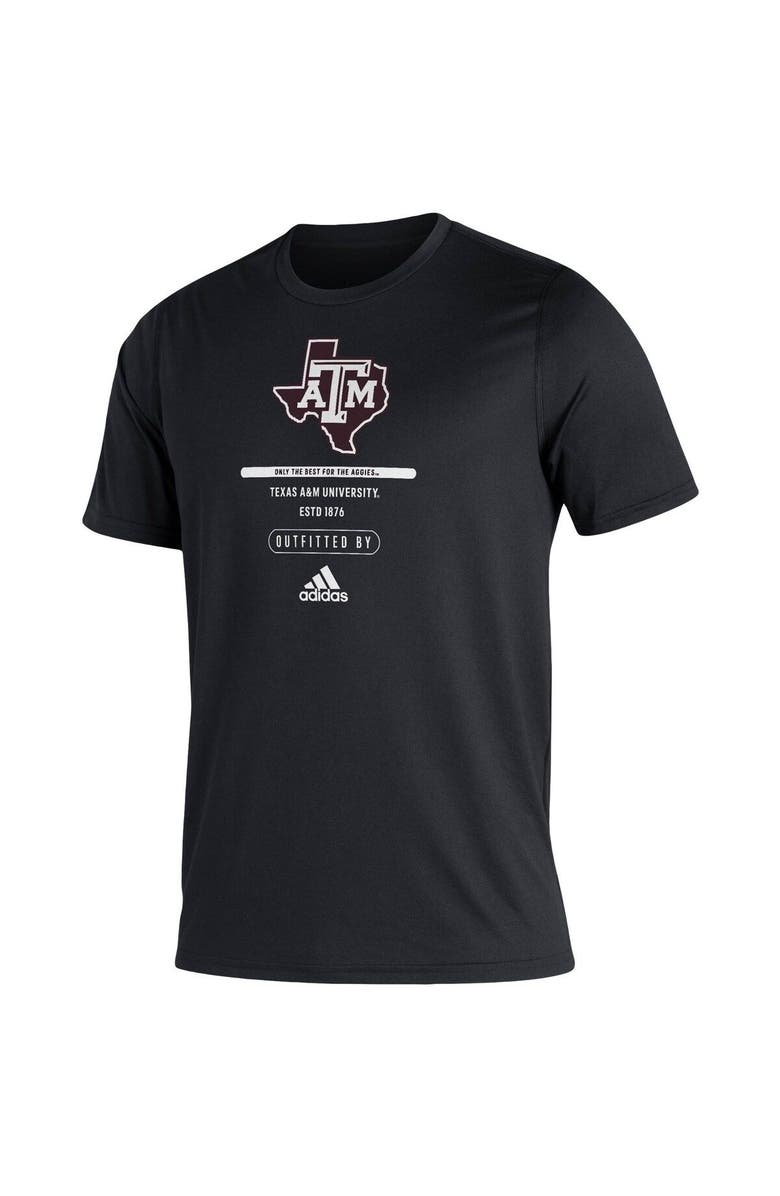 adidas Men's adidas Black Texas A&M Aggies Sideline Locker Tag Creator AEROREADY T-Shirt, Alternate, color, 