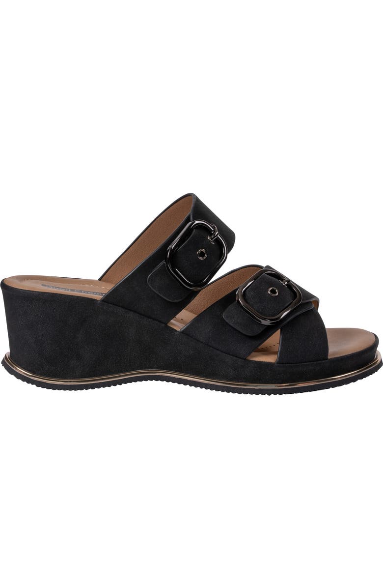 GOOD CHOICE NEW YORK Olana Platform Wedge Slide Sandal, Alternate, color, Black