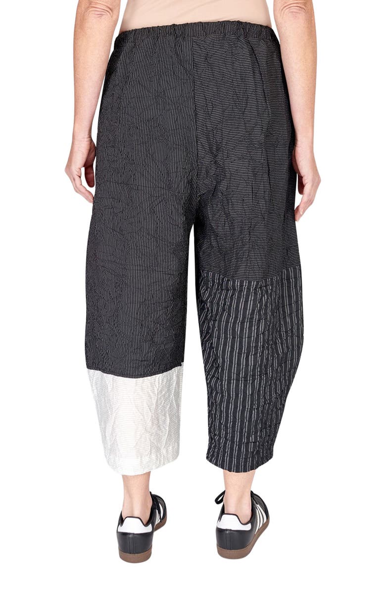 Alembika Patchwork cropped oval silhouette pants, Alternate, color, 