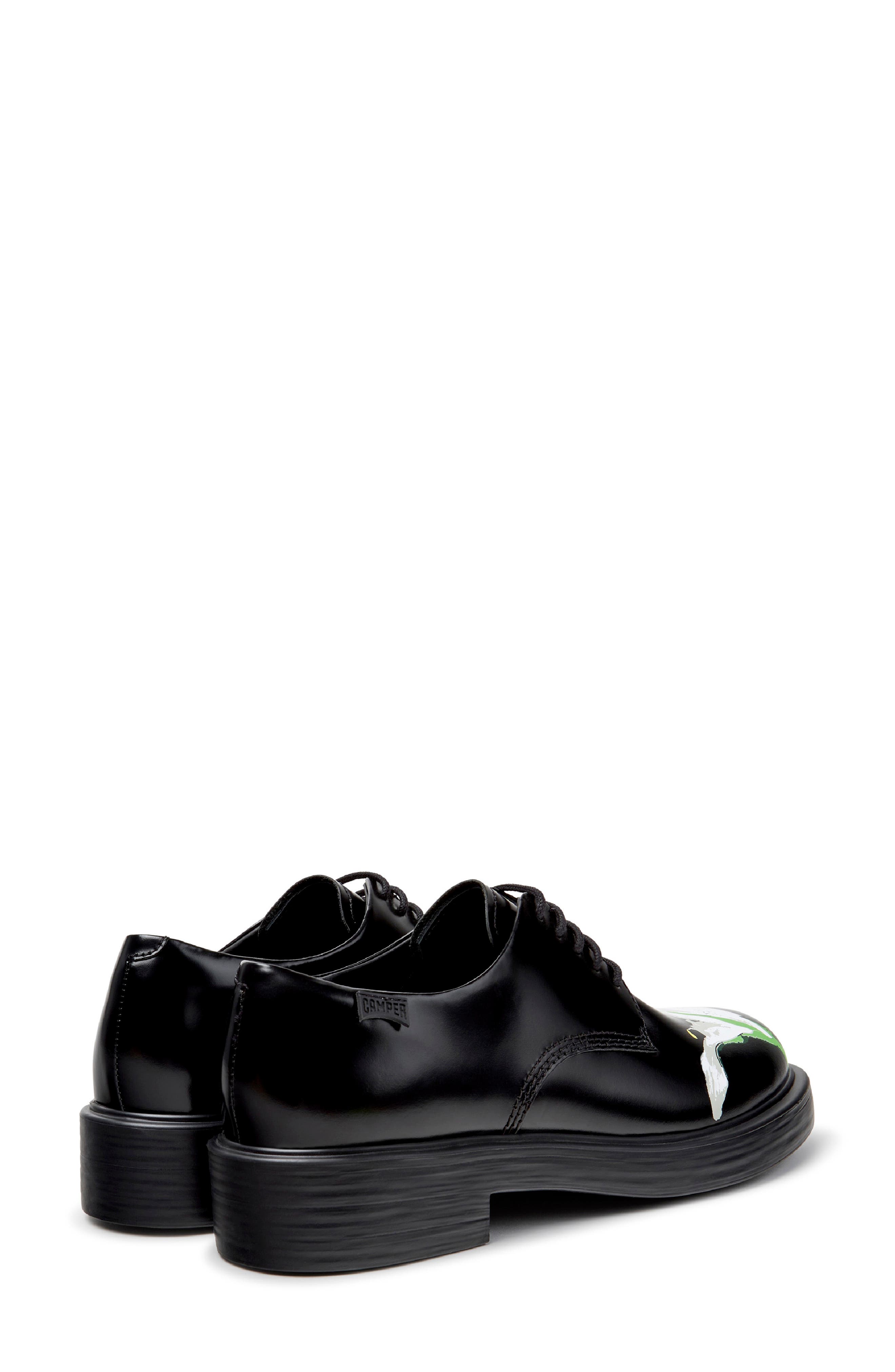 Dean TWINS Leather Derby, Alternate, color, BLACK