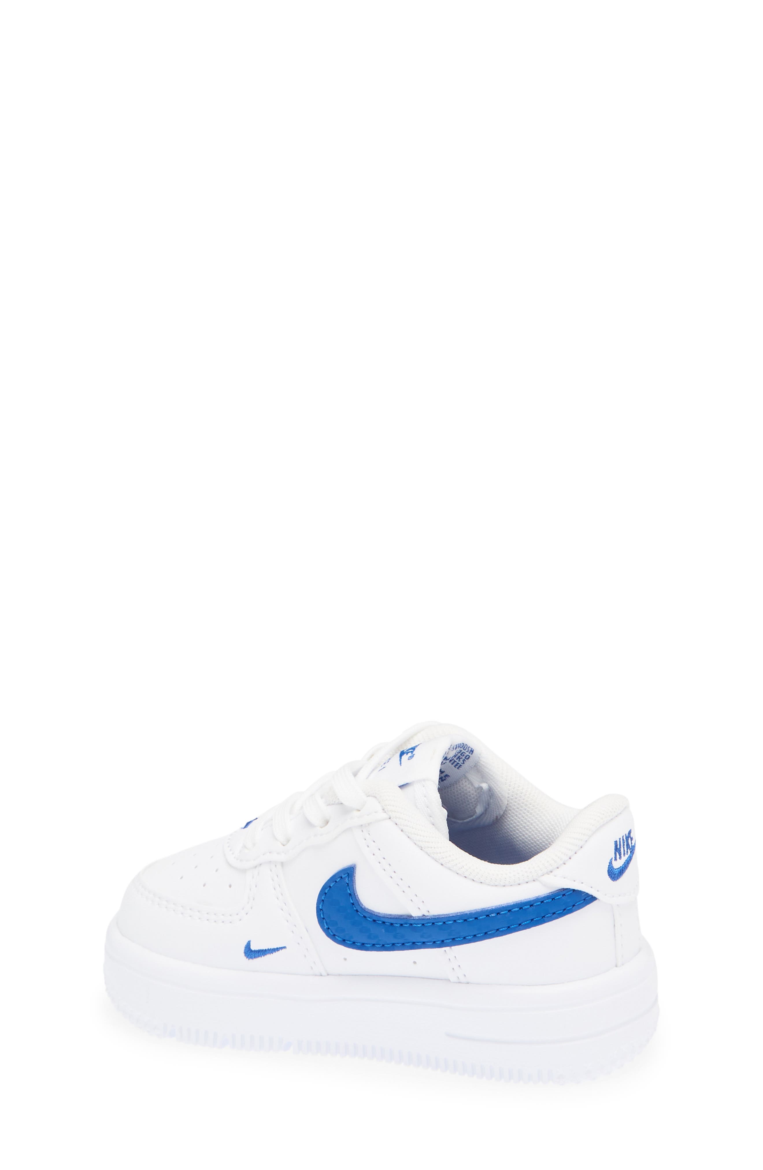 Kids' Air Force 1 Sneaker, Alternate, color, WHITE/ GAME ROYAL