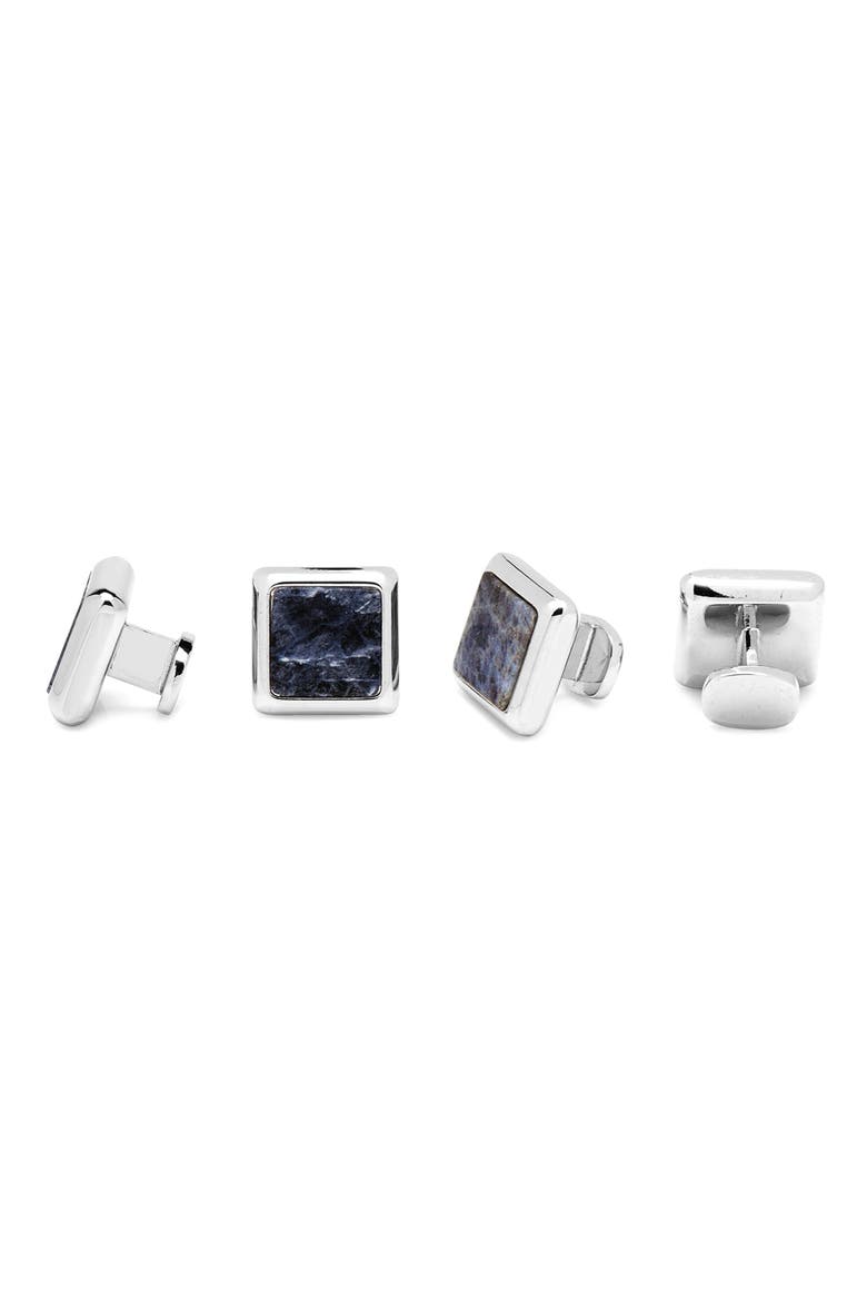 JFK Presidential Sodalite Cuff Links, Alternate, color, BLUE