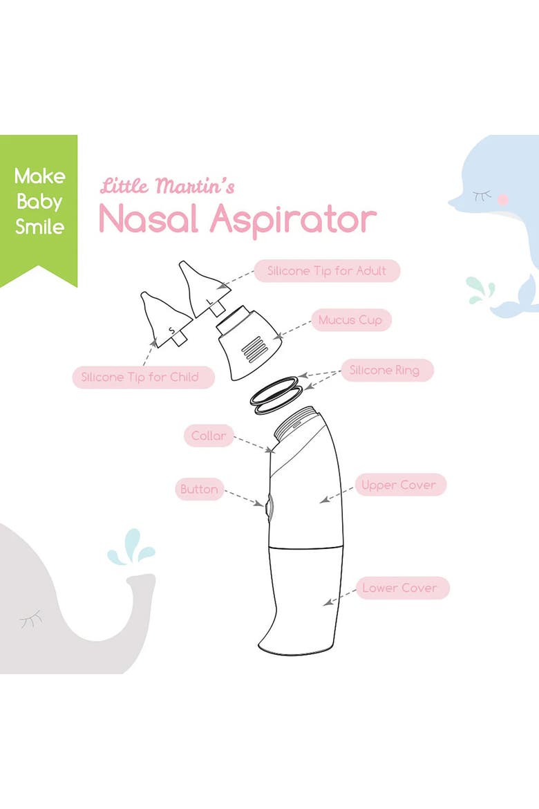 Baby Electric Nasal Aspirator, Alternate, color, White