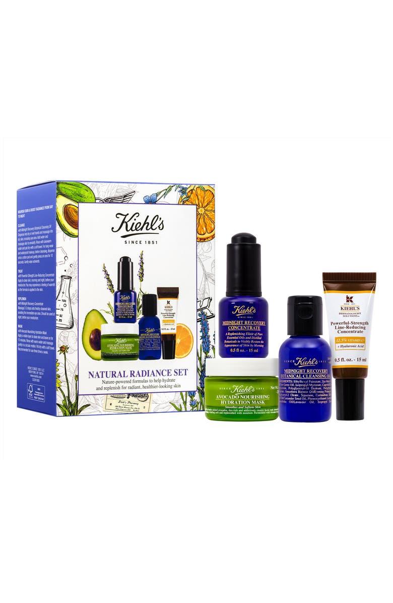 Kiehl's Since 1851 Midnight Recovery Cleansing Oil & Concentrate Set, Main, color,