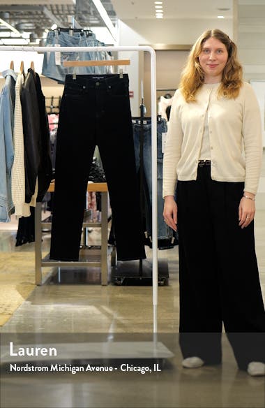 Veronica Beard Alenah High Waist Slim Straight Leg Jeans