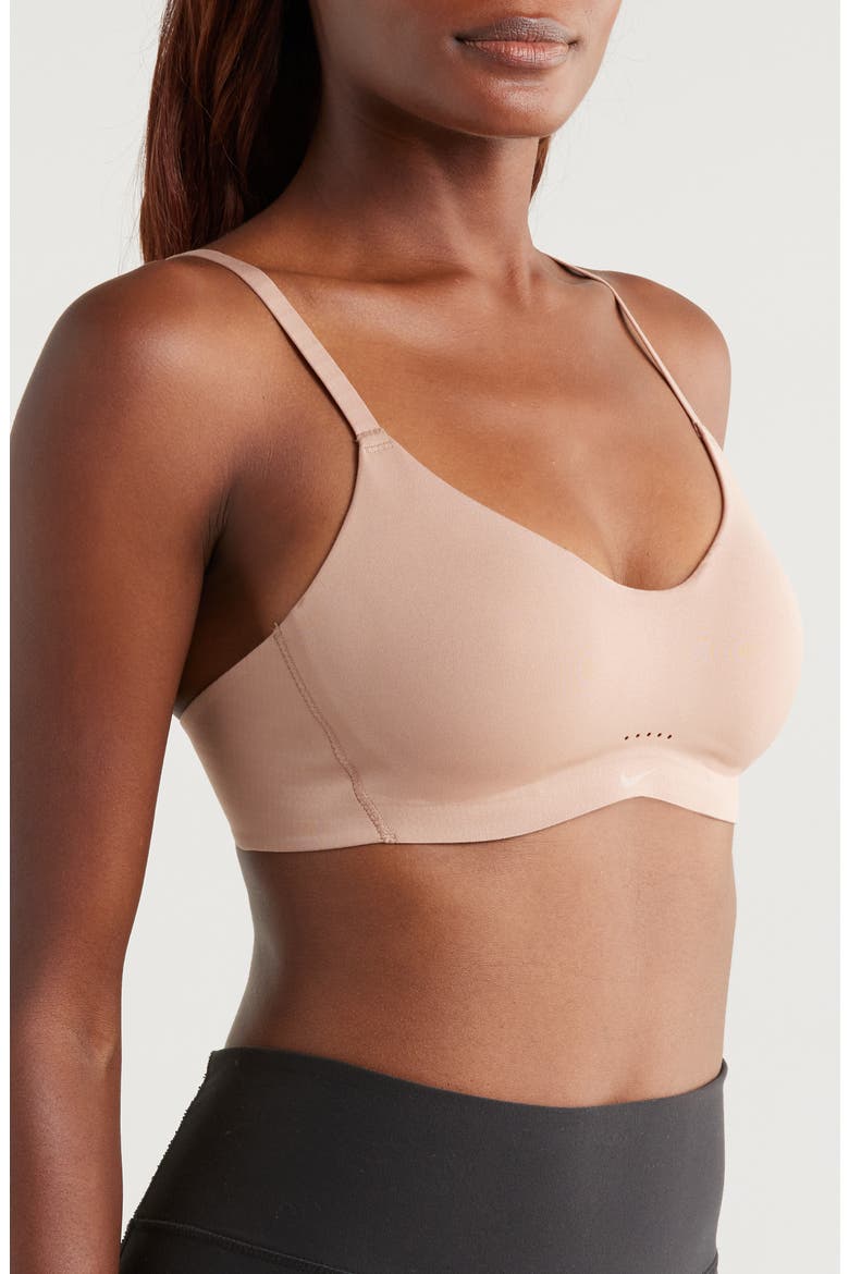 Alate Minimalist Dri-FIT Padded Sports Bra, Alternate, color, 283 DSRTDT/WHITE