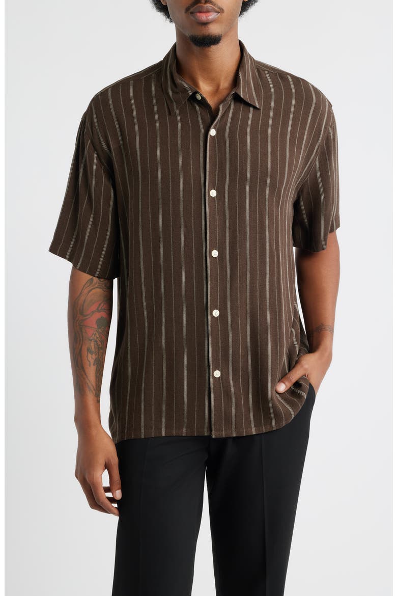 Stripe Short Sleeve Button-Up Shirt (Men) | Nordstrom