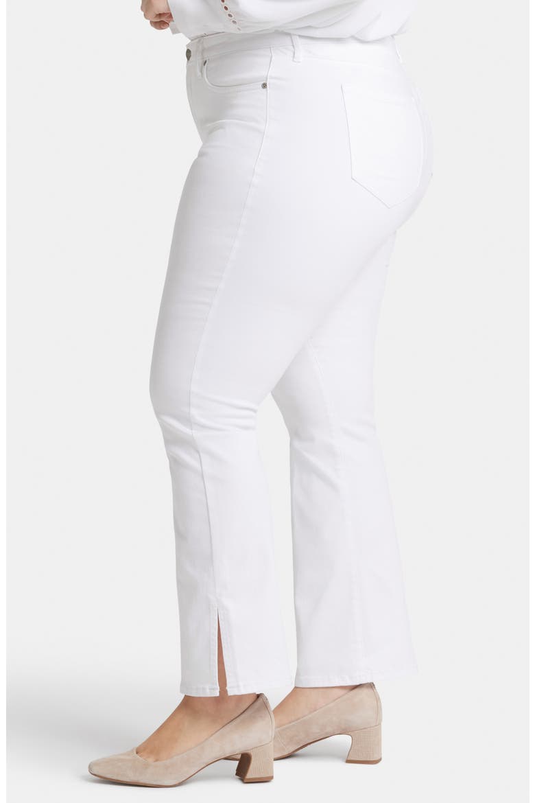 Barbara Side Slit Bootcut Jeans, Alternate, color, OPTIC WHITE