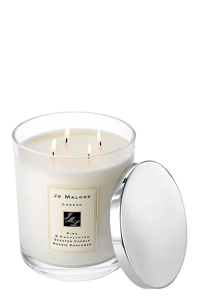 Pine & Eucalyptus Luxury Candle, Main, color, NO COLOR