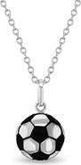 In Season Jewelry Soccer Ball Girls Pendant Necklace