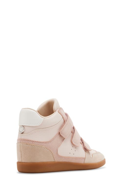 Steve Madden Kids' Jbobbi High Top Wedge Sneaker In Blush Multi