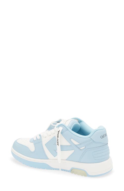 Off-white Out Of Office Arrow Bicolor Sneakers In White/light Blue