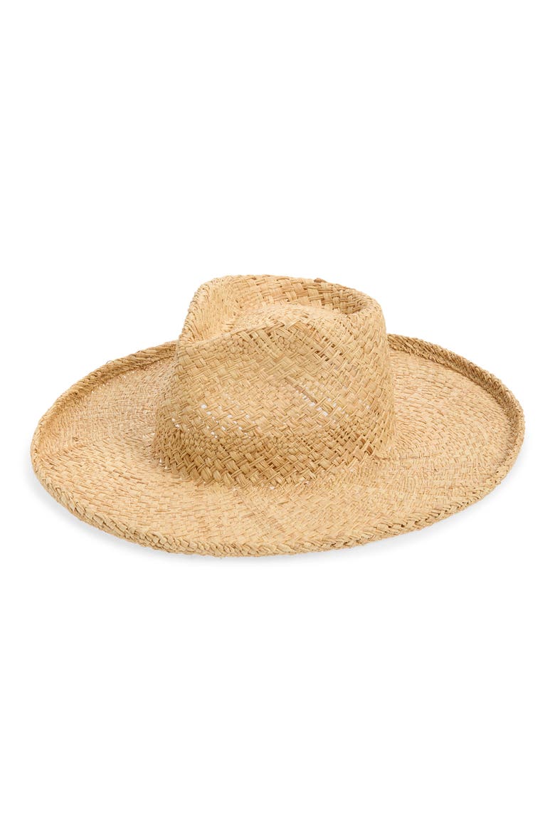 Breeze Straw Fedora, Main, color, NATURAL