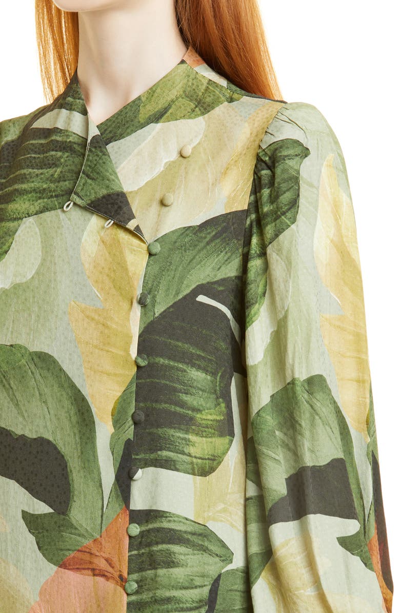 Ted Baker London Kristiy Tropical Long Sleeve Swing Dress, Alternate, color, 