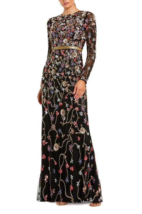 ★Mac Duggal★ Black ダブルラッフルヘム ミディドレス s-l1200.png