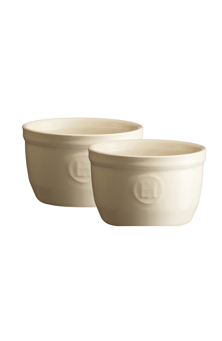 Emile Henry Made in France 5 oz Ramekin, Set of 2, 3.5" by 2", Main, color, Clay
