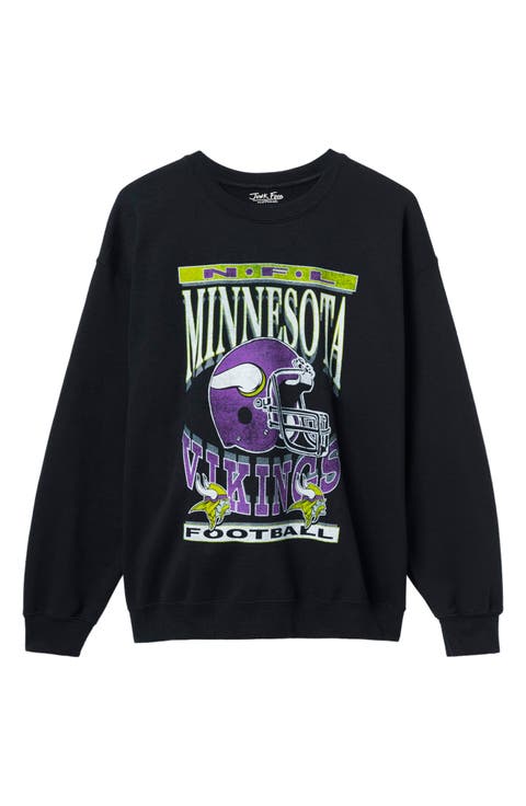 Minnesota Vikings Helmet Flea Market Crewneck Sweatshirt