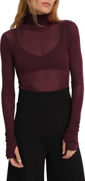 Marcella Eloise Sheer Turtleneck