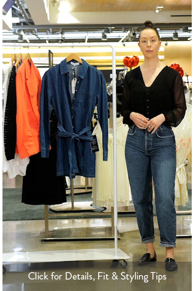 Long Sleeve Denim Romper video