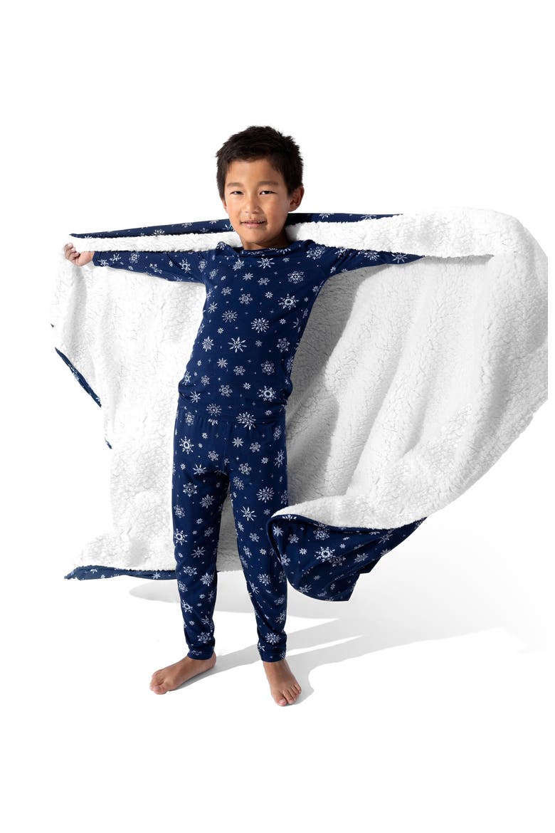 Kids' Snowflake Set of 2 Piece Pajamas, Alternate, color, Snowflake