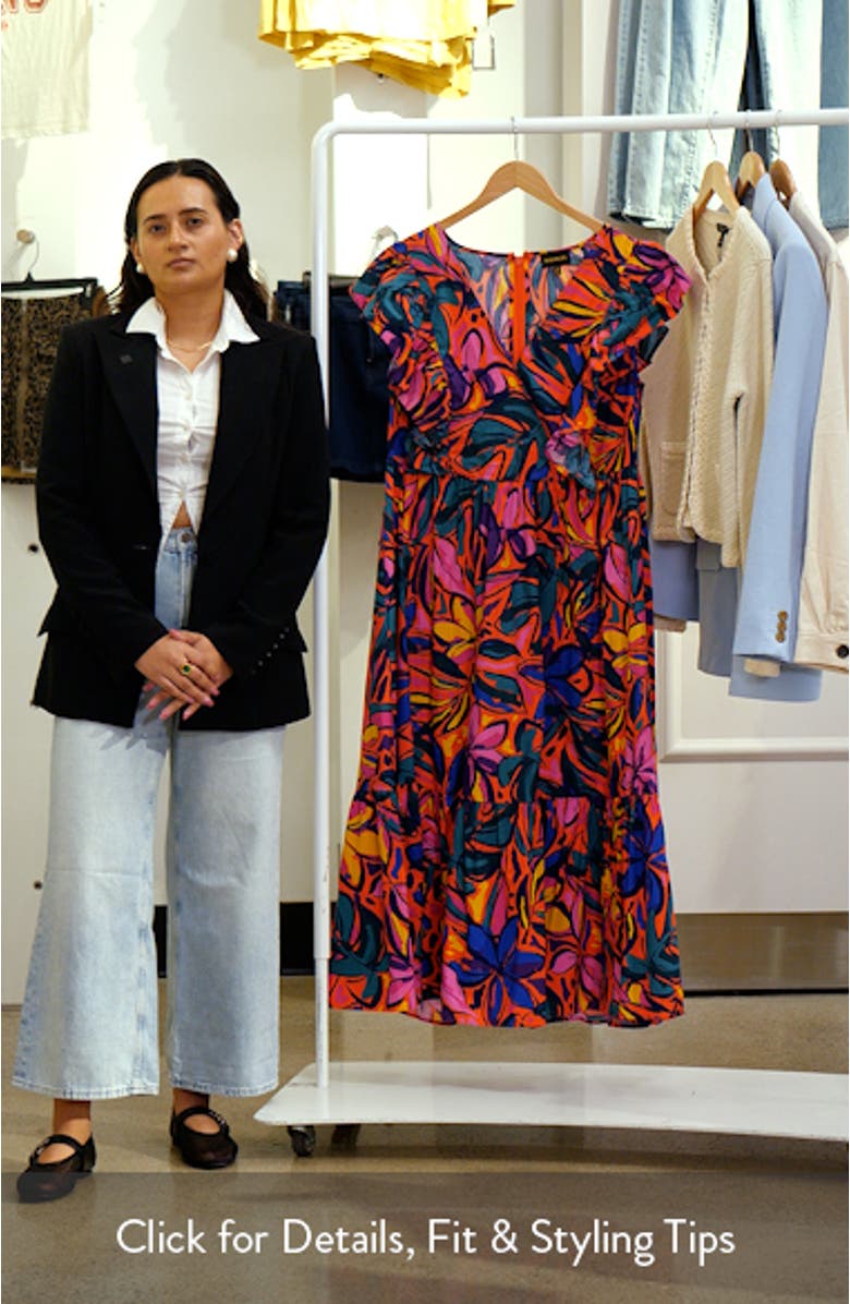 Rainbow Tropics Fairness Cotton Maxi Dress, sales video thumbnail