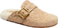 COACH Archival Buckle Embossed Suede Clog
