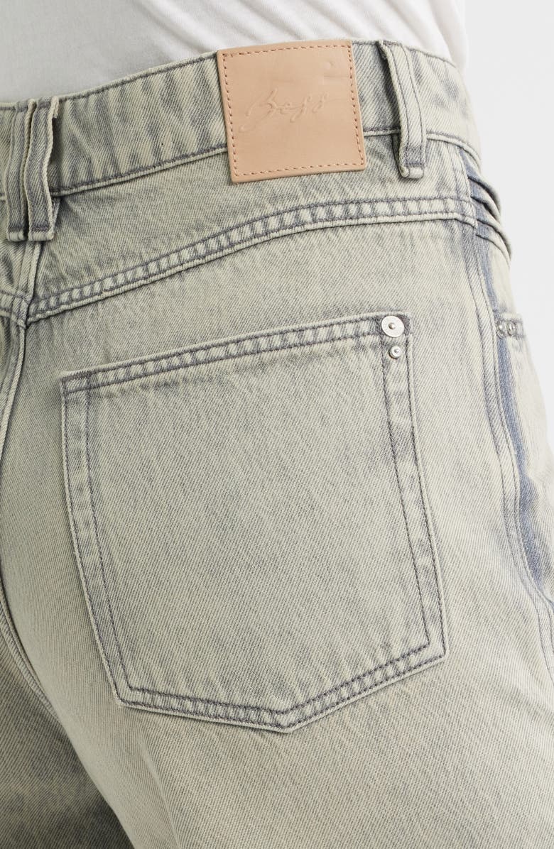 BOSS Orange Marlene High Waist Split Hem Flare Leg Jeans, Alternate, color, 