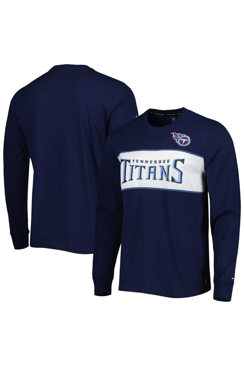 Men's Tommy Hilfiger Navy Tennessee Titans Peter Team Long Sleeve T-Shirt, Main, color, Navy