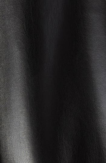 Holly Ruffle Faux Leather Jacket