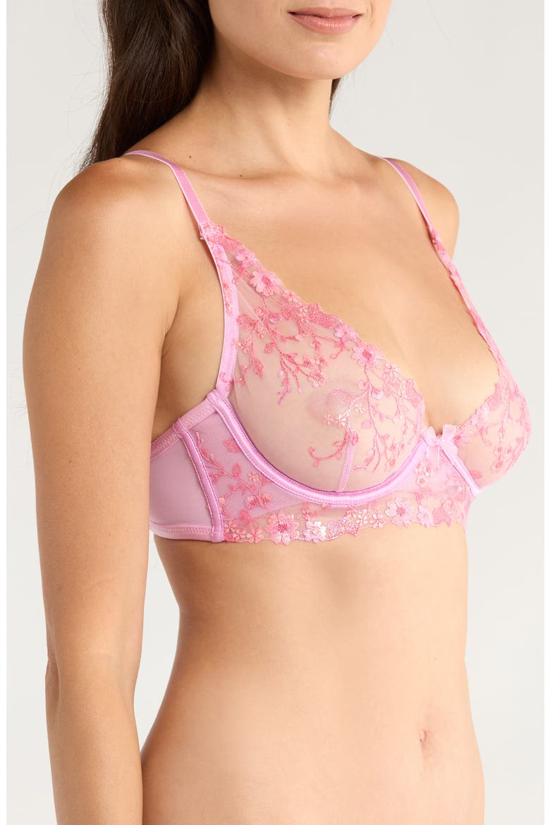 Lillia Unpadded Longline Underwire Bra, Alternate, color, PASTEL LAVENDER
